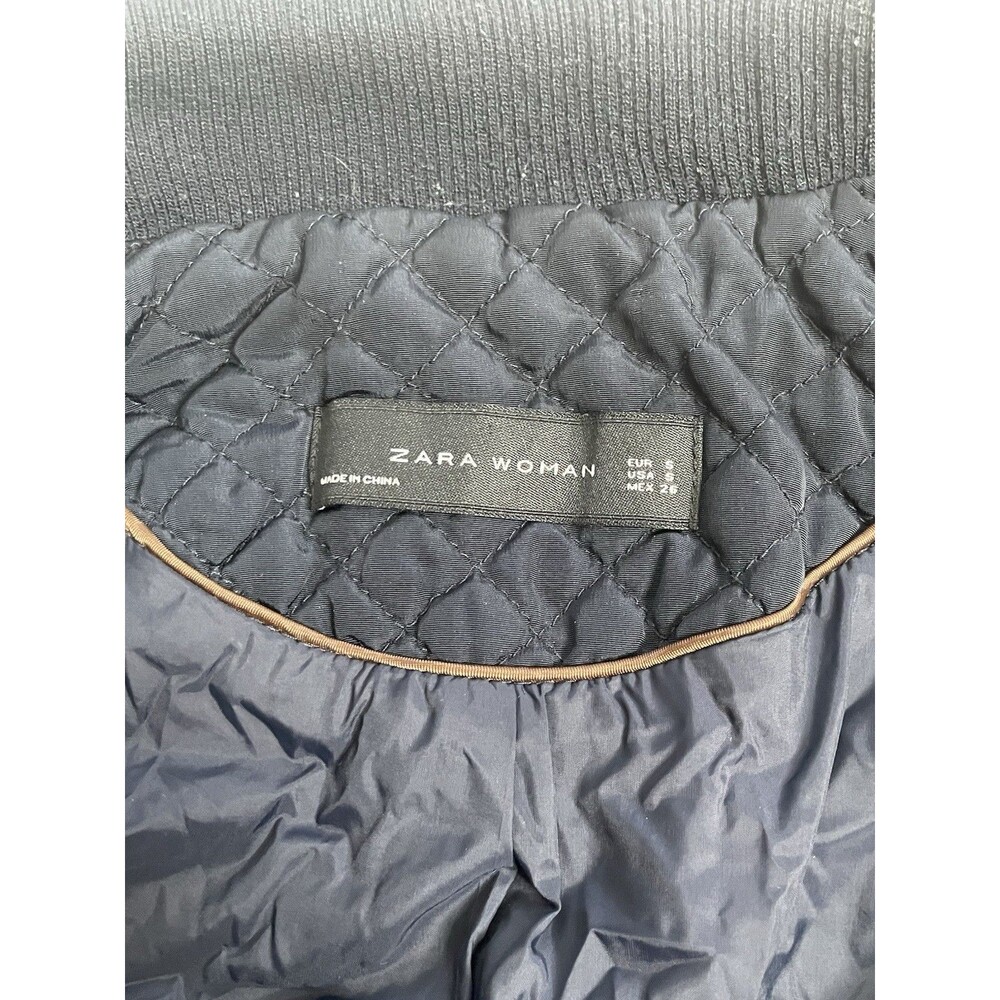 Zara Women Medium Blue Zipup Vest Jacket   ( S ) - Picture 3 of 16